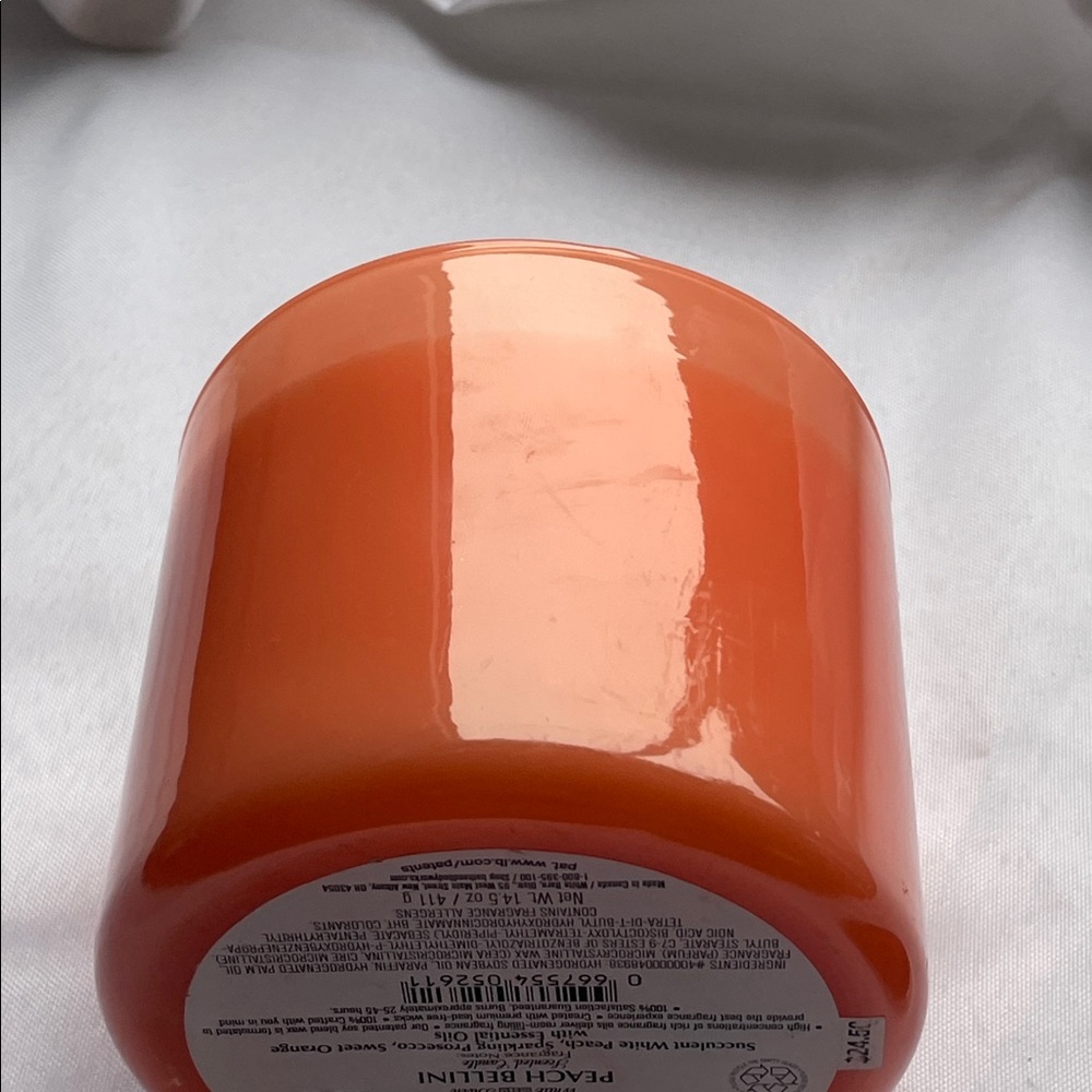 White Barn Peach Bellini Candle Bath and Bodyworks - Picture 6 of 8